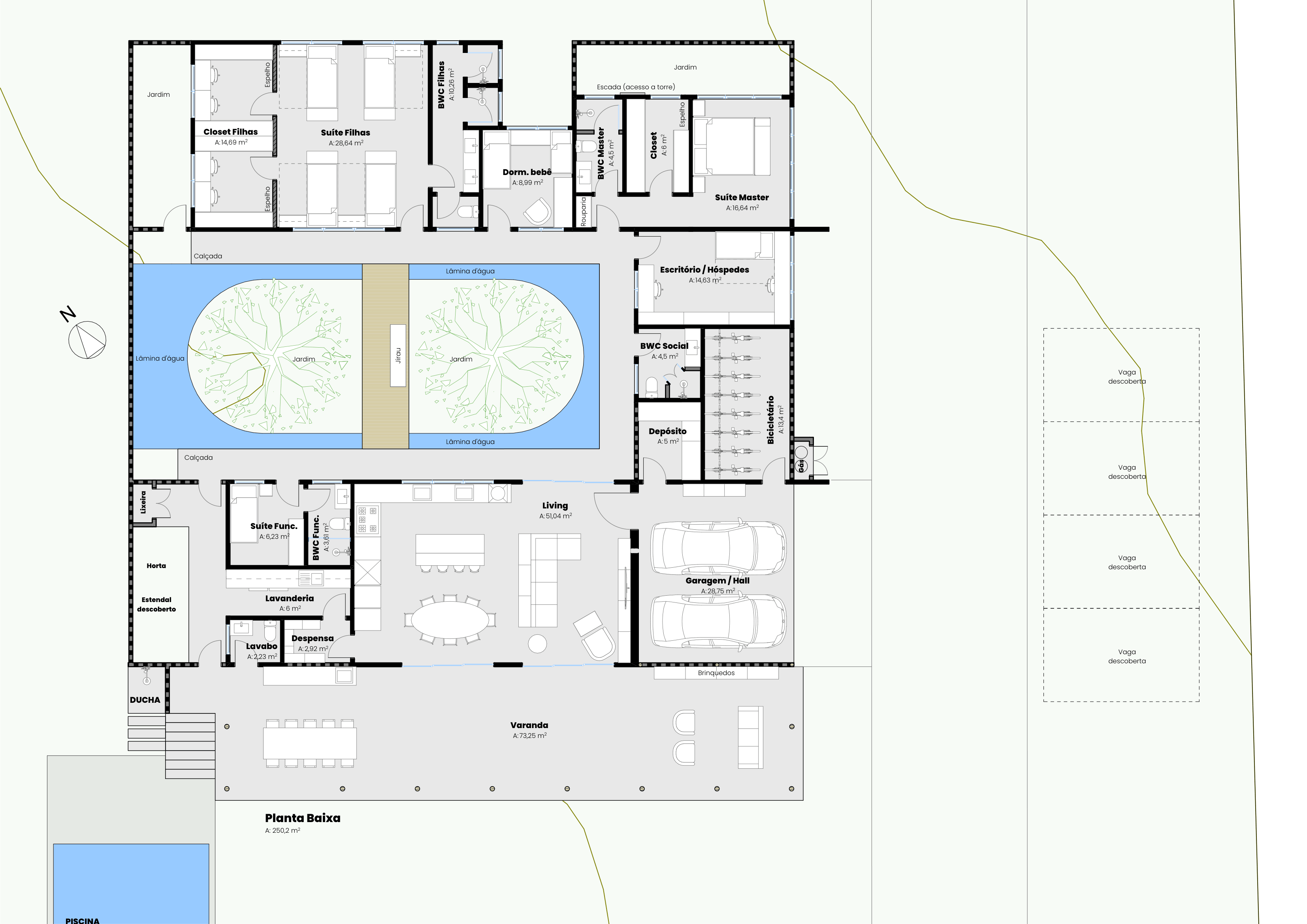 Planta 1 do projeto Casa das Meninas
