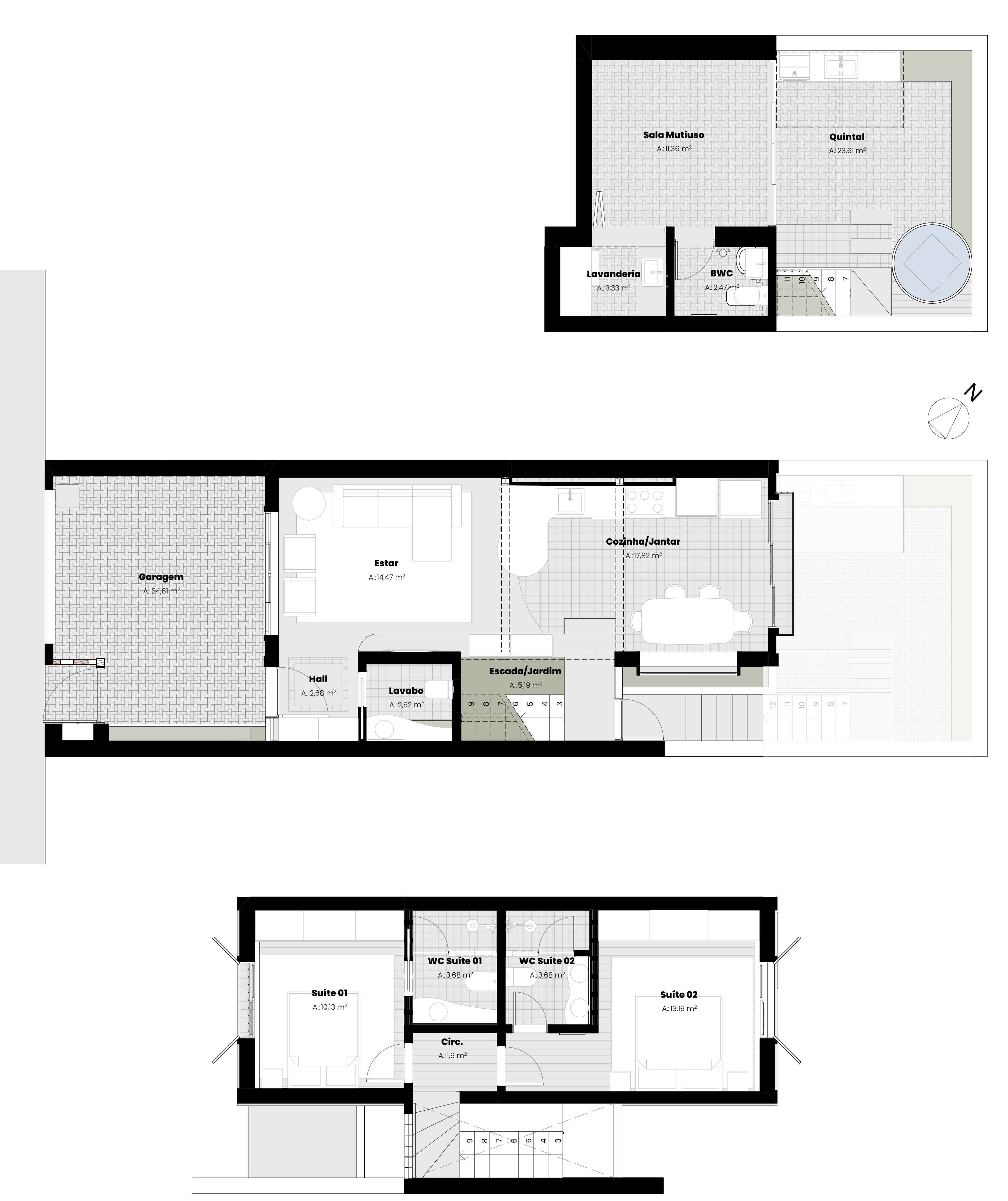 Planta 1 do projeto Casa Corujinha